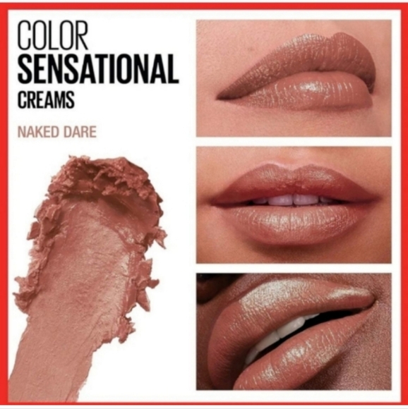 ❤️ 3/$15 Maybelline Color Sensational Lipstick, Cream 144 Naked Dare - Picture 2 of 5